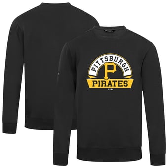 Men's Levelwear  Black Pittsburgh Pirates Zane Banner Arch Sweatshirt