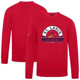 Men's Levelwear  Red St. Louis Cardinals Zane Banner Arch Sweatshirt