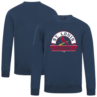 Men's Levelwear  Navy St. Louis Cardinals Zane Banner Arch Sweatshirt
