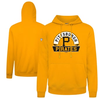 Men's Levelwear  Gold Pittsburgh Pirates Podium Banner Arch Hoodie