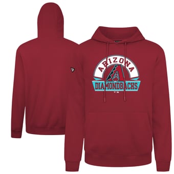 Men's Levelwear  Red Arizona Diamondbacks Podium Banner Arch Hoodie