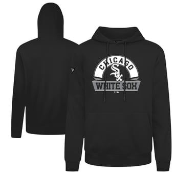 Men's Levelwear  Black Chicago White Sox Podium Banner Arch Hoodie