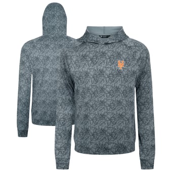 Men's Levelwear  Gray New York Mets Albatross Raglan Hoodie
