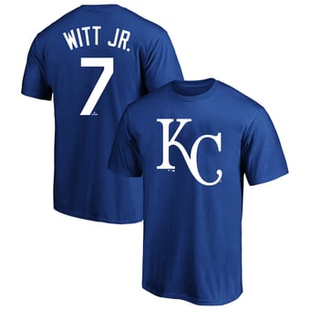 Men's Fanatics Bobby Witt Jr. Royal Kansas City Royals Big & Tall Name & Number T-Shirt