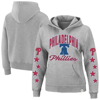 Women's '47  Heather Gray Philadelphia Phillies Plus Size Starry Eye Hoodie