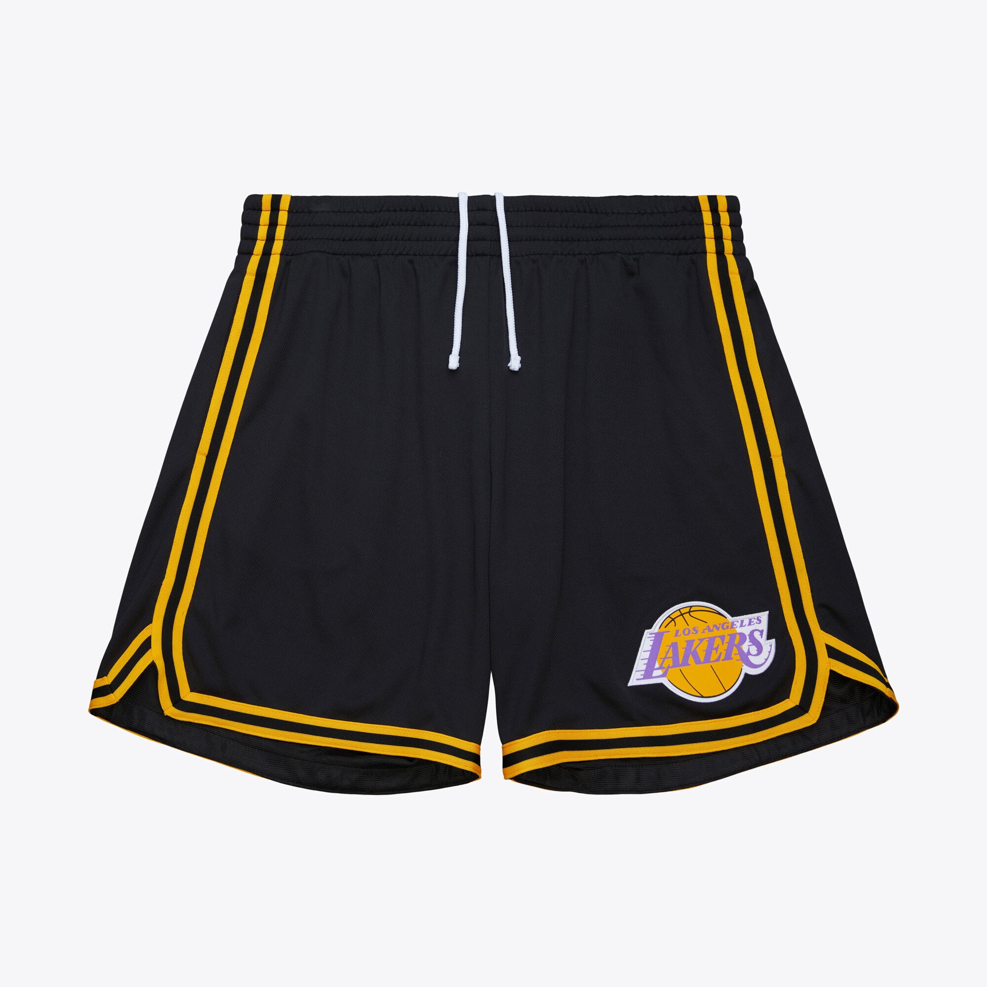 Short de match avec logo Mitchell & Ness en maille pour la victoire en prolongation des Los Angeles Lakers - Logo vintage