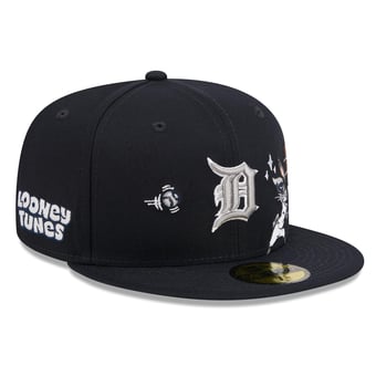 Men's New Era Navy Detroit Tigers Looney Tunes Bugs Bunny 59FIFTY Fitted Hat