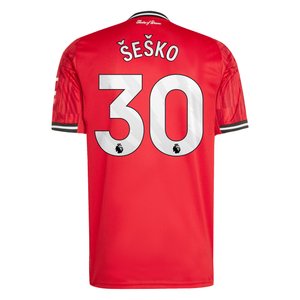 Maillot Domicile Manchester United adidas 2025-26 avec flocage Šeško 30, vue 4