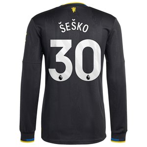 Maillot Troisième Manchester United adidas Authentic 2025-26 - Manches longues avec flocage Šeško 30, vue 4