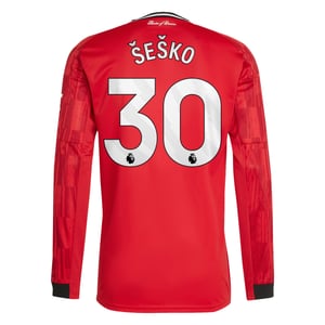 Maillot Domicile Manchester United adidas 2025-26 - Manches longues avec flocage Šeško 30, vue 4