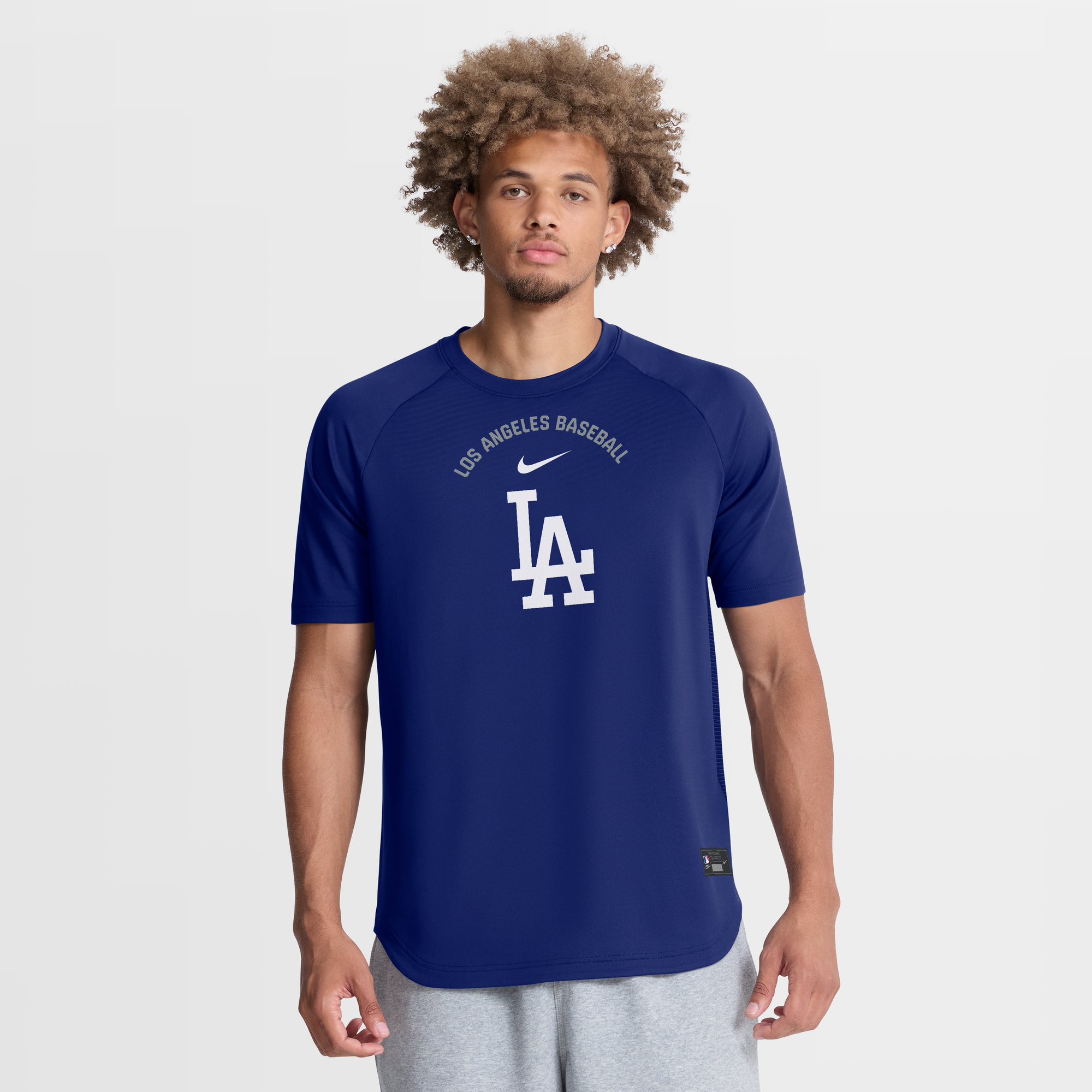 Los Angeles Dodgers Nike Dri-Fit BP Pre Game Top - Mens