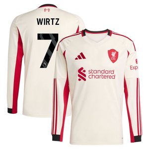 Maillot adidas Liverpool Extérieur 25/26 - Manches longues avec flocage Wirtz 7, vue 1