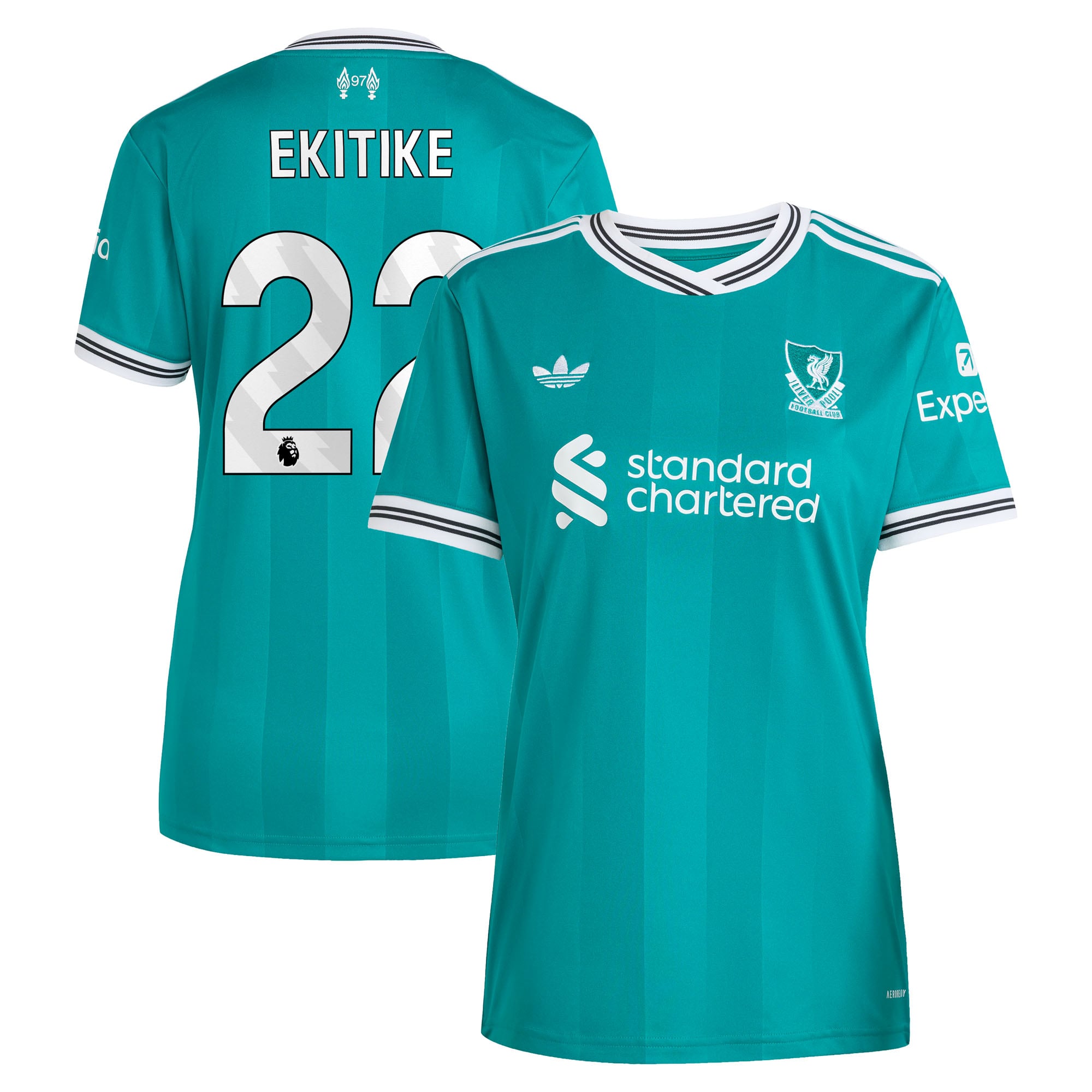 Maillot adidas Liverpool Troisième 25/26 - Femme avec flocage Ekitike 22