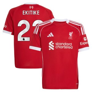 Maillot Liverpool adidas Domicile 25/26 - Enfant avec flocage Ekitike 22, vue 2