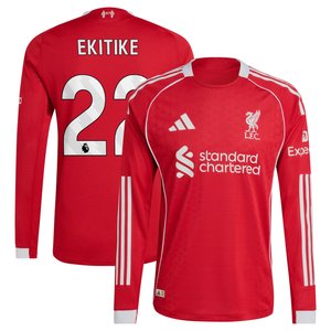 Maillot Authentique Liverpool adidas Domicile 25/26 - Manches longues avec flocage Ekitike 22, vue 1
