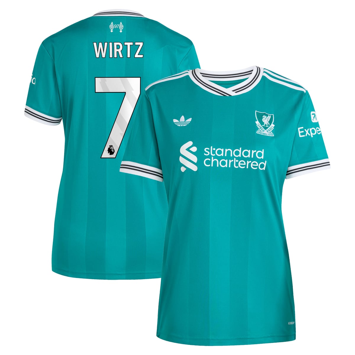 Maillot adidas Liverpool Troisième 25/26 - Femme avec flocage Wirtz 7