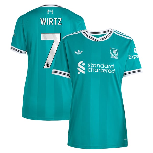 Maillot adidas Liverpool Troisième 25/26 - Femme avec flocage Wirtz 7