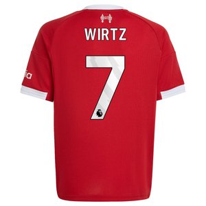 Maillot Liverpool adidas Domicile 25/26 - Enfant avec flocage Wirtz 7, vue 4