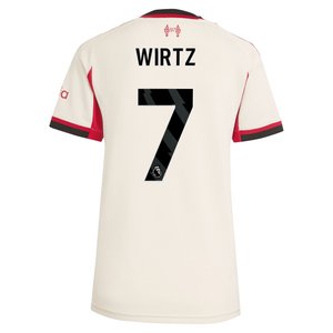 Maillot adidas Liverpool Extérieur 25/26 - Femmes avec flocage Wirtz 7, vue 4