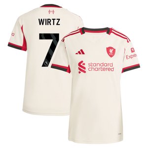 Maillot adidas Liverpool Extérieur 25/26 - Femmes avec flocage Wirtz 7, vue 1