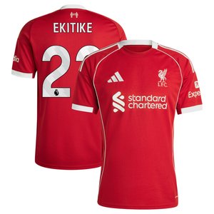 Maillot Liverpool adidas Domicile 25/26 avec flocage Ekitike 22, vue 2