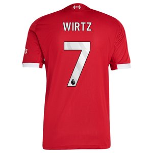 Maillot Authentique Liverpool adidas Domicile 25/26 avec flocage Wirtz 7, vue 4