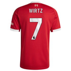 Maillot Liverpool adidas Domicile 25/26 avec flocage Wirtz 7, vue 4