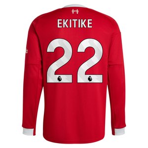 Maillot Liverpool adidas Domicile 25/26 - Manches longues avec flocage Ekitike 22, vue 4