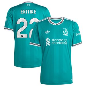 Maillot adidas Liverpool Troisième 25/26 avec flocage Ekitike 22, vue 1