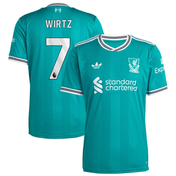 Maillot adidas Liverpool Troisième 25/26 avec flocage Wirtz 7