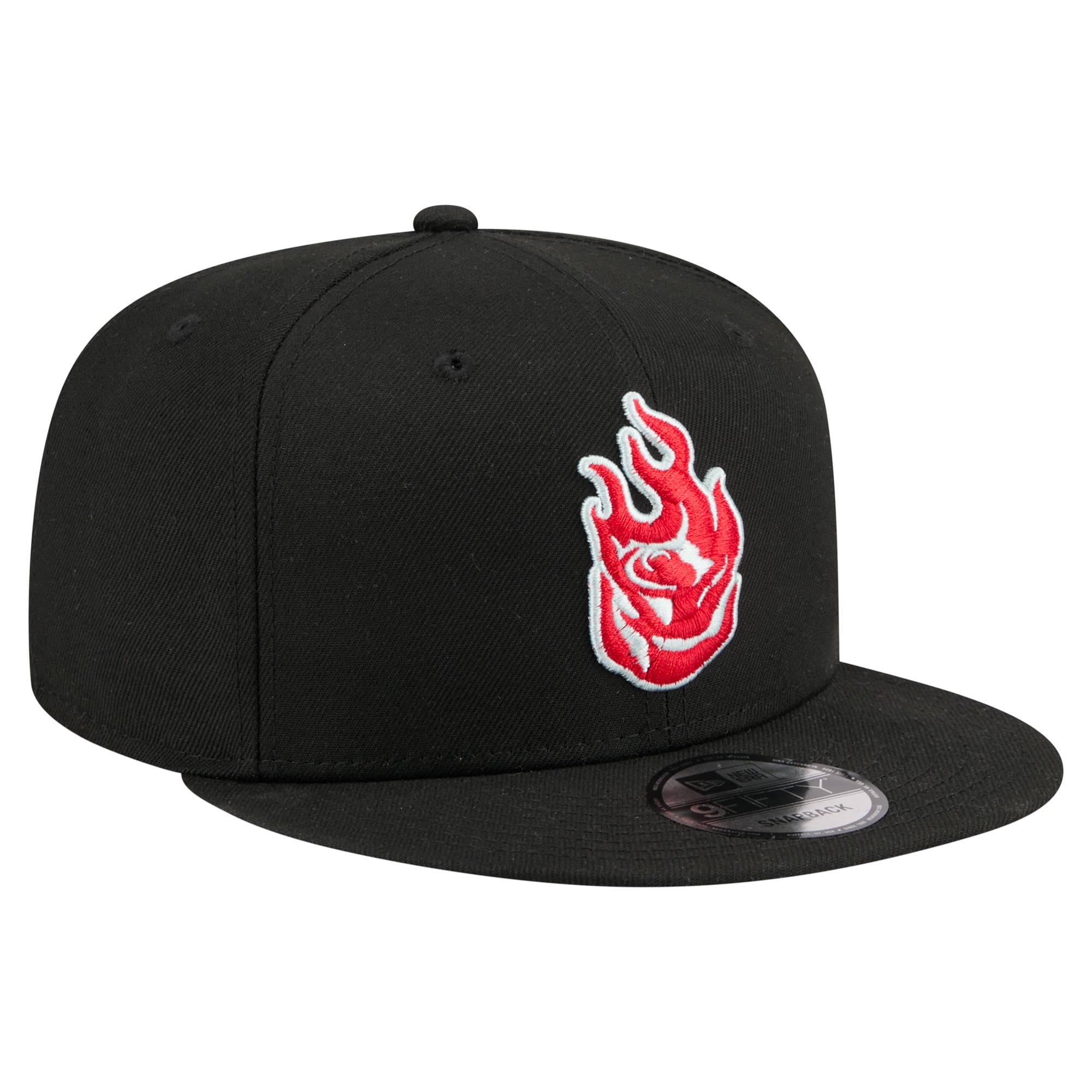Unisex New Era  Black Portland Fire 9FIFTY Core Logo Snapback Hat
