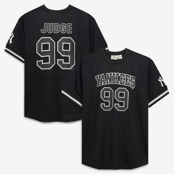 Men's Fanatics Aaron Judge Black/White New York Yankees Big & Tall Heavyweight Mesh Jersey