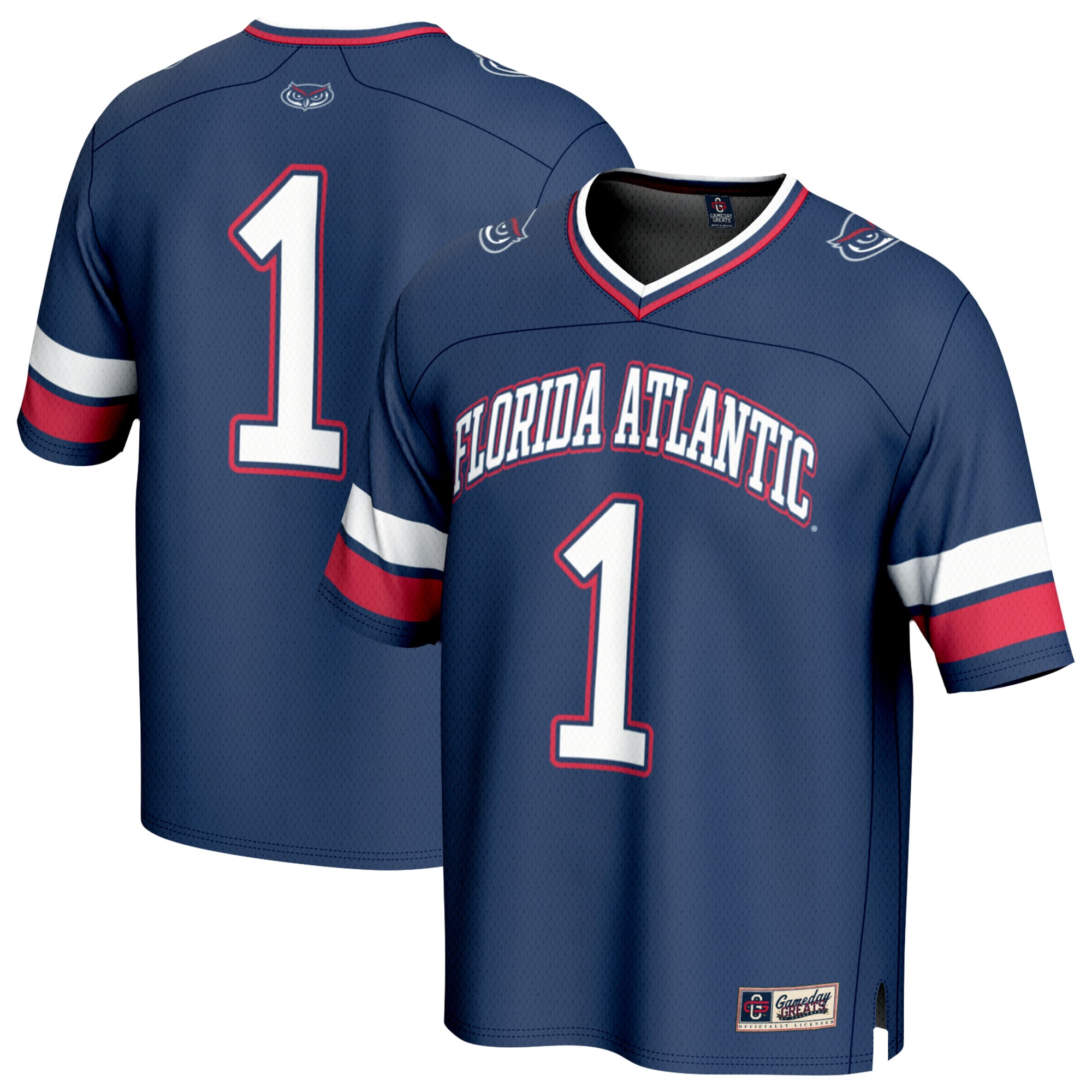 Youth GameDay Greats #1 Navy Florida Atlantic Owls Lightweight Football Jersey