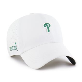 Men's '47 White Philadelphia Phillies Elevated Greens Clean Up Adjustable Hat