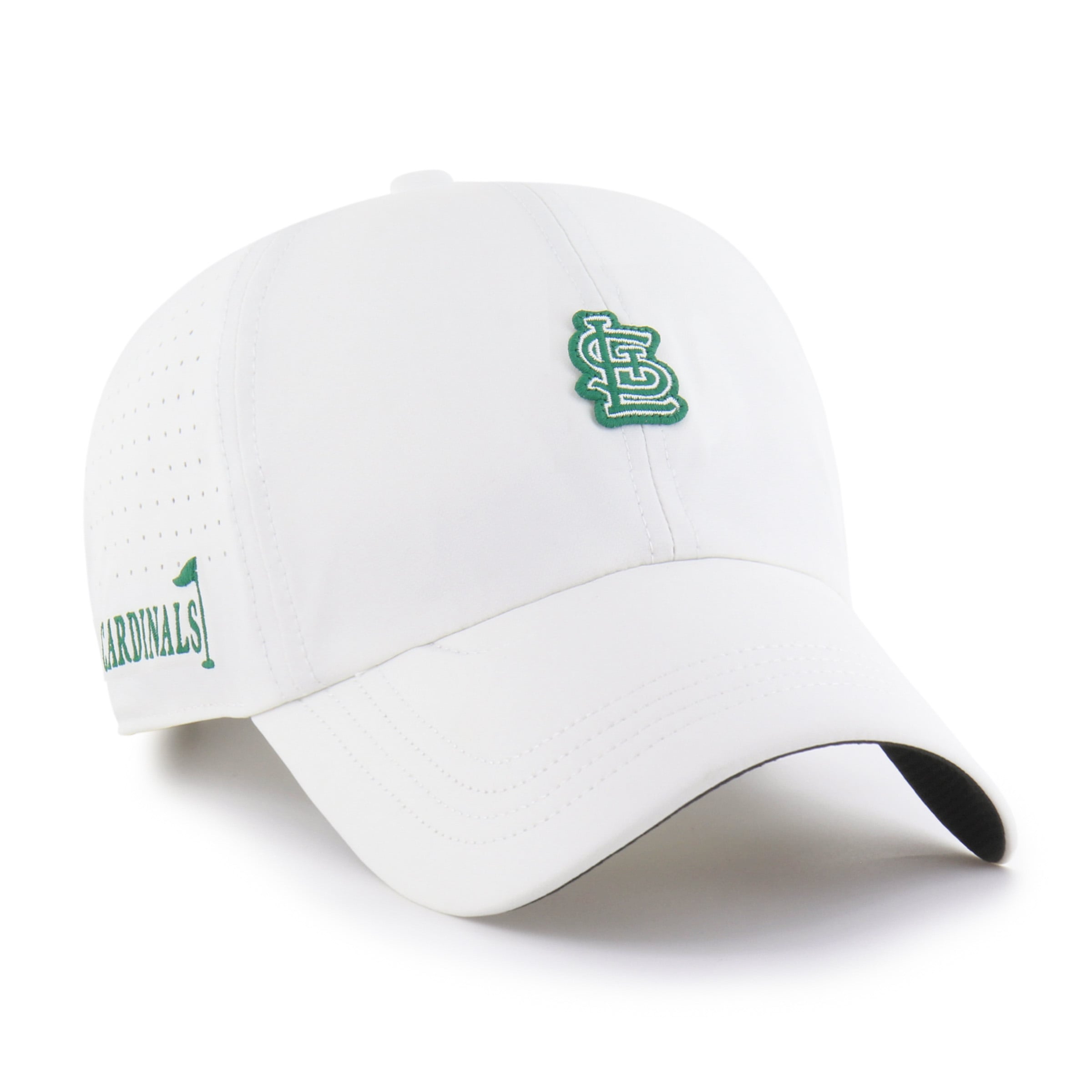 Men's '47 White St. Louis Cardinals Elevated Greens Clean Up Adjustable Hat