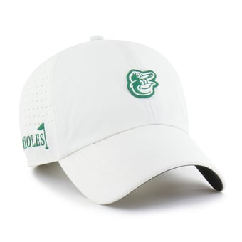 Men's '47 White Baltimore Orioles Elevated Greens Clean Up Adjustable Hat