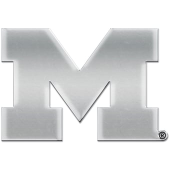 WinCraft Michigan Wolverines Chrome Auto Emblem