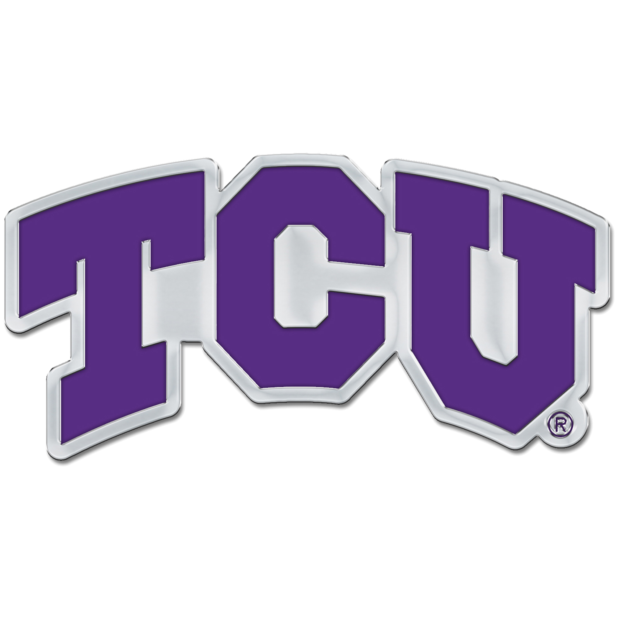 WinCraft TCU Horned Frogs Colored Chrome Auto Emblem