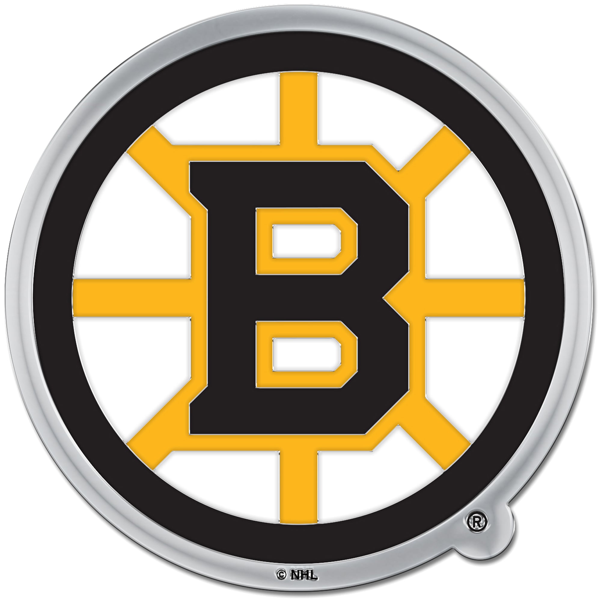 WinCraft Boston Bruins Colored Chrome Auto Emblem