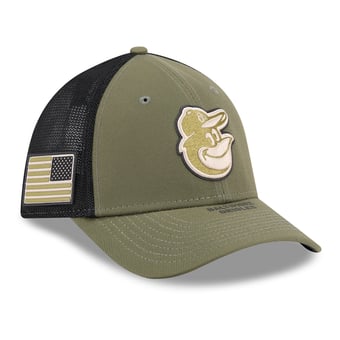 Men's New Era  Olive Baltimore Orioles 2026 Armed Forces Day 39THIRTY M-Crown Flex Hat