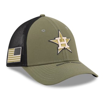Men's New Era  Olive Houston Astros 2026 Armed Forces Day 39THIRTY M-Crown Flex Hat