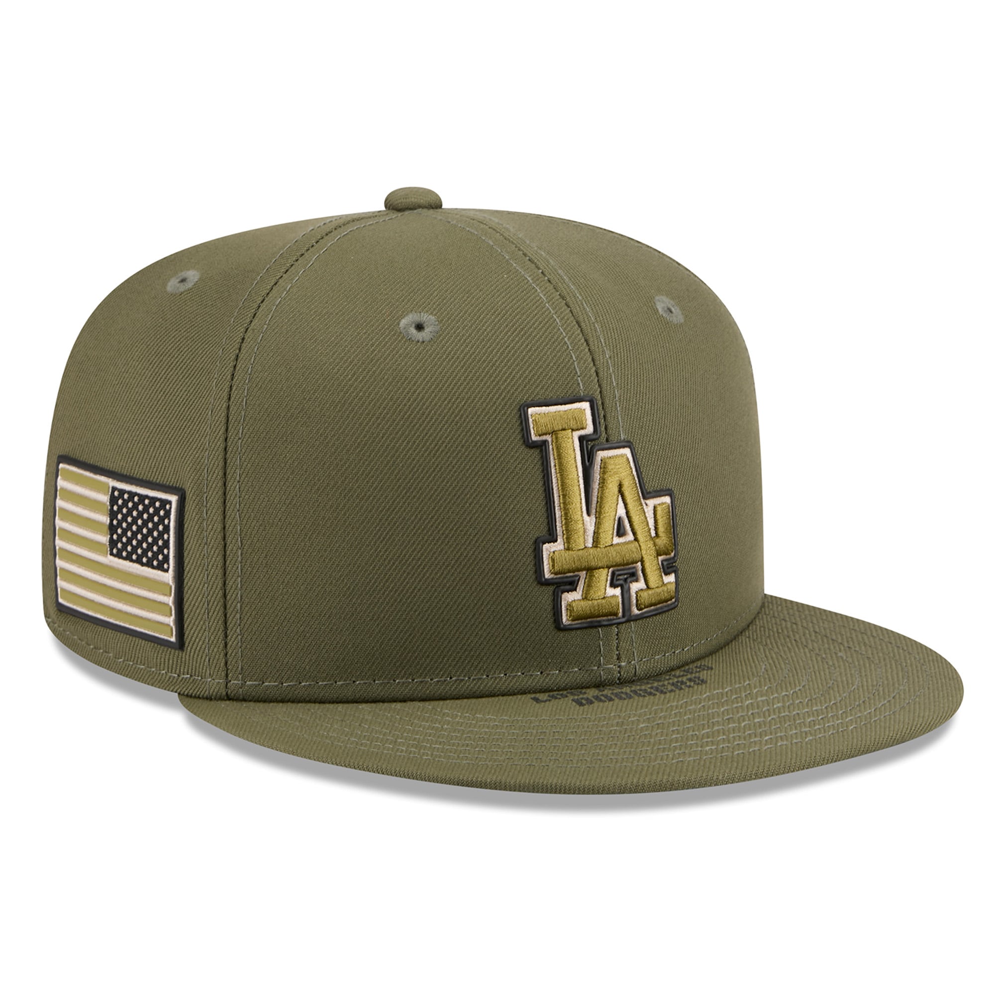 Men's New Era  Olive Los Angeles Dodgers 2026 Armed Forces Day 59FIFTY Fitted Hat