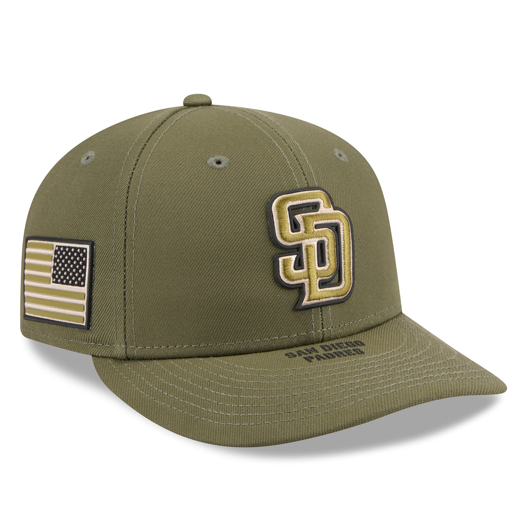 Men's New Era  Olive San Diego Padres 2026 Armed Forces Day Low Profile 59FIFTY Fitted Hat