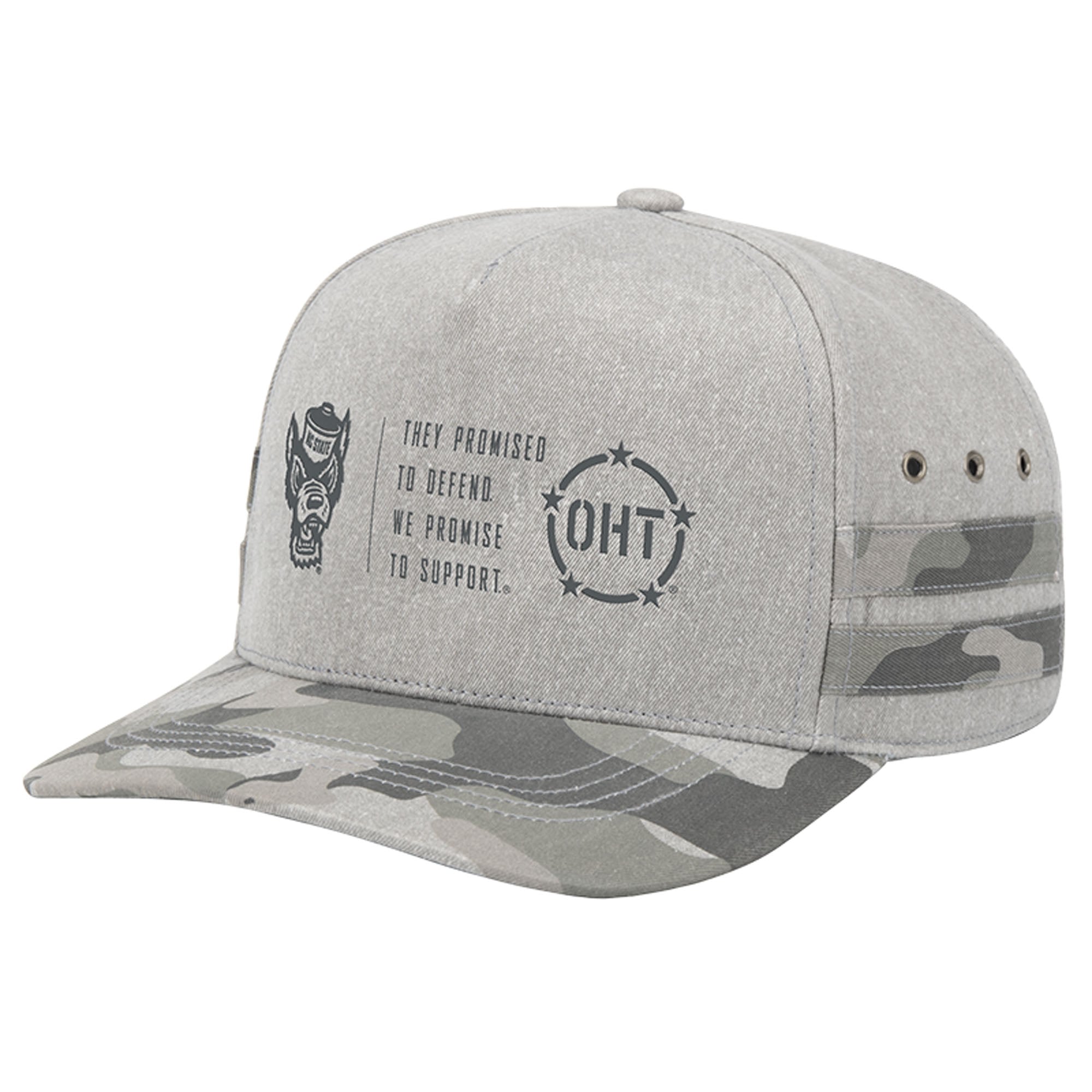 Unisex Colosseum  Gray NC State Wolfpack OHT Squad Podium Adjustable Hat