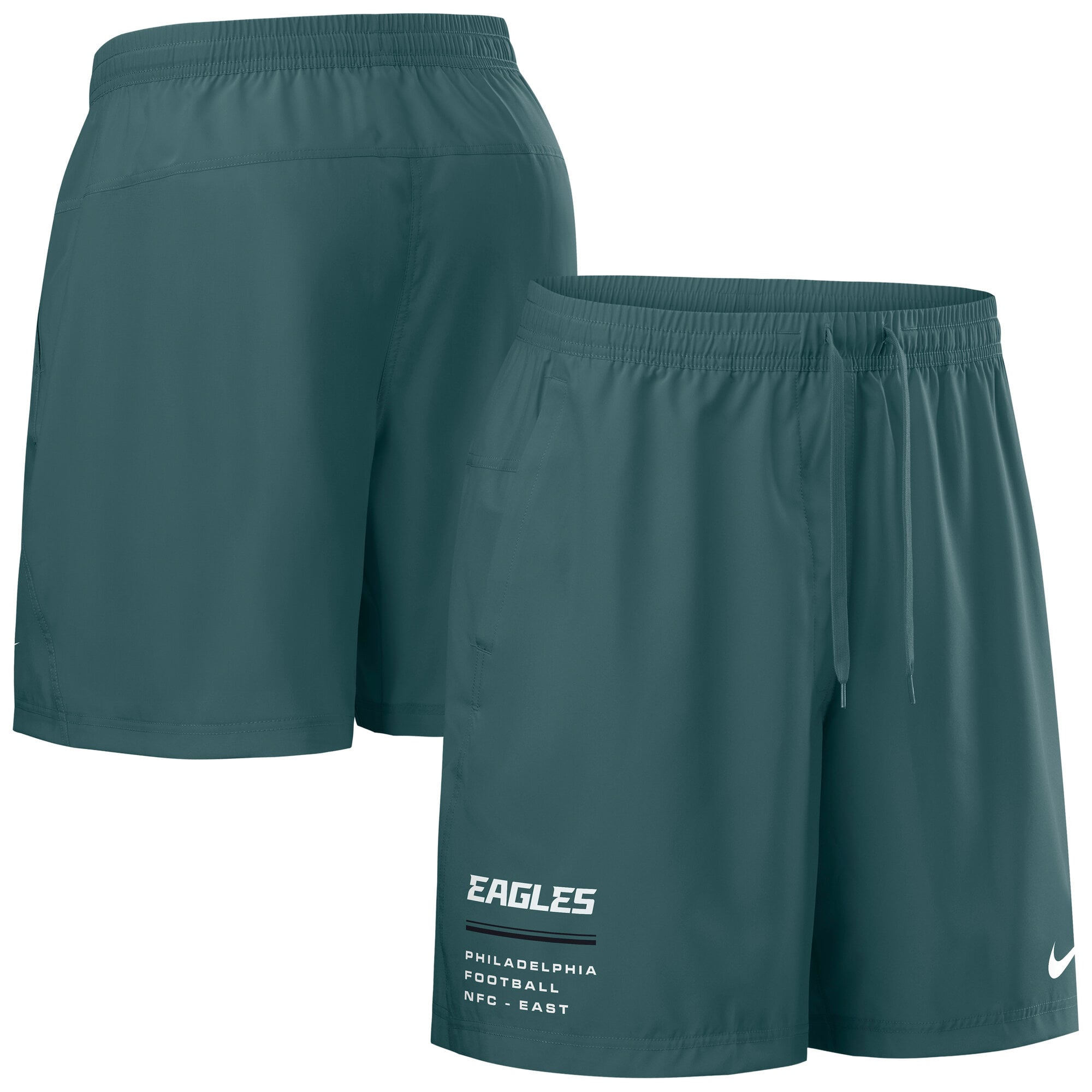 Philadelphia Eagles Short tissé Nike Dri-FIT 7 pouces avec logo d’équipe - Homme