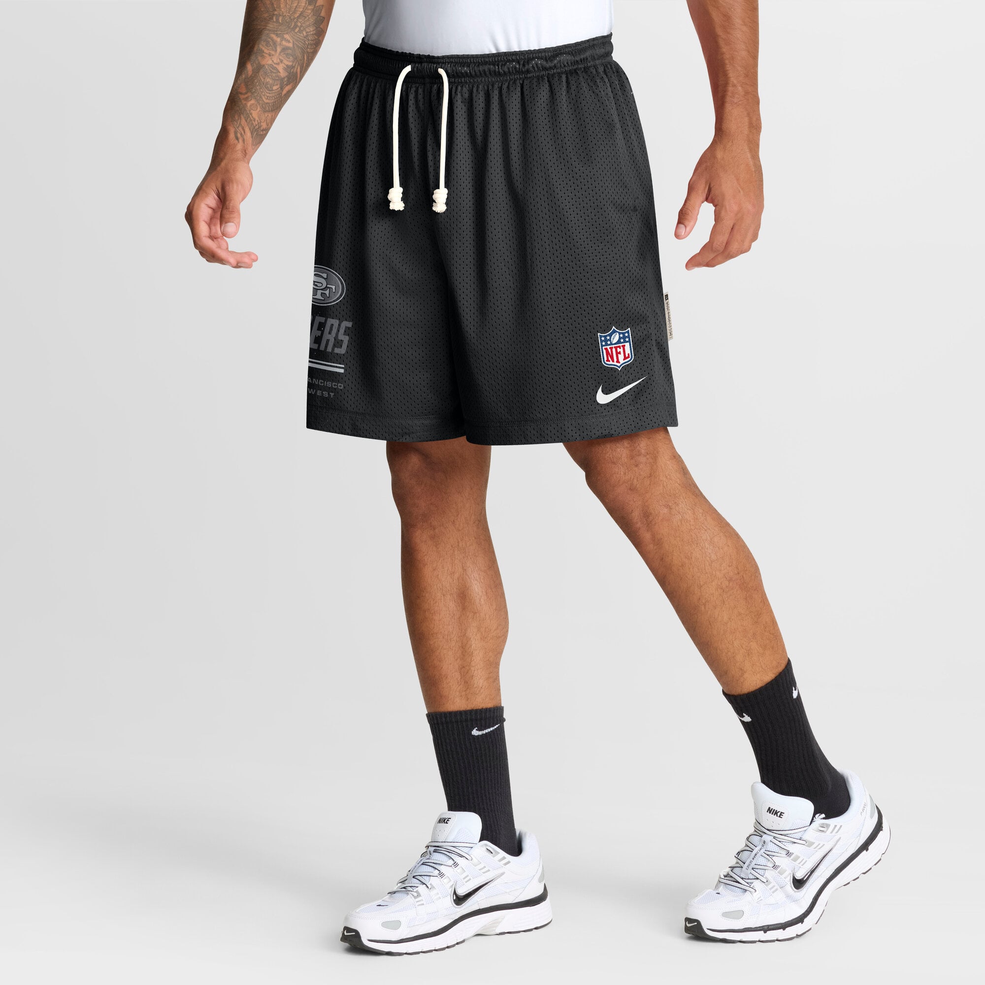 Short en Maille San Francisco 49ers Nike Dri-FIT – Homme