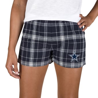 Women's Concepts Sport Navy/Gray Dallas Cowboys Ultimate Flannel Shorts
