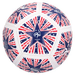 Ballon de football étoile France - Rouge/Blanc - Taille 5, vue 2