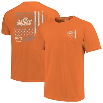 Men's  Orange Oklahoma State Cowboys Comfort Colors OHT Camo Overlay T-Shirt