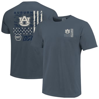 Men's  Navy Auburn Tigers Comfort Colors OHT Camo Overlay T-Shirt